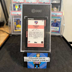 2021 Ricardo Pepi Topps Chrome MLS Sapphire Pitch Prodigies FC Dallas SGC 9 Card