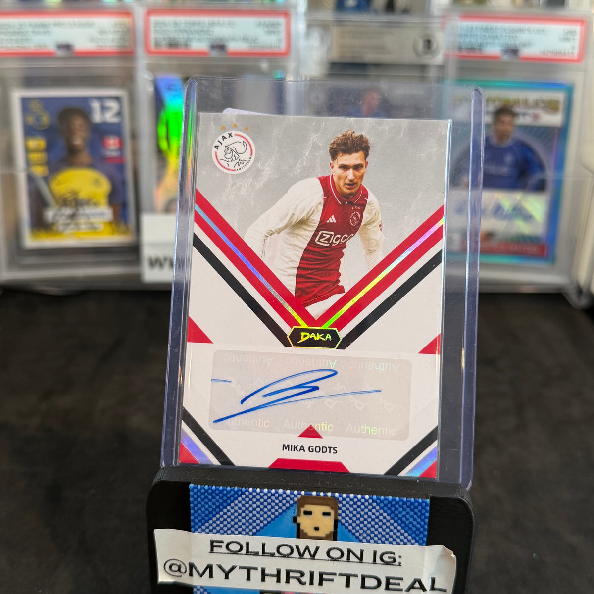 2025 Mika Godts Ajax Eredivisie Autograph /20 Card Daka (05/20)