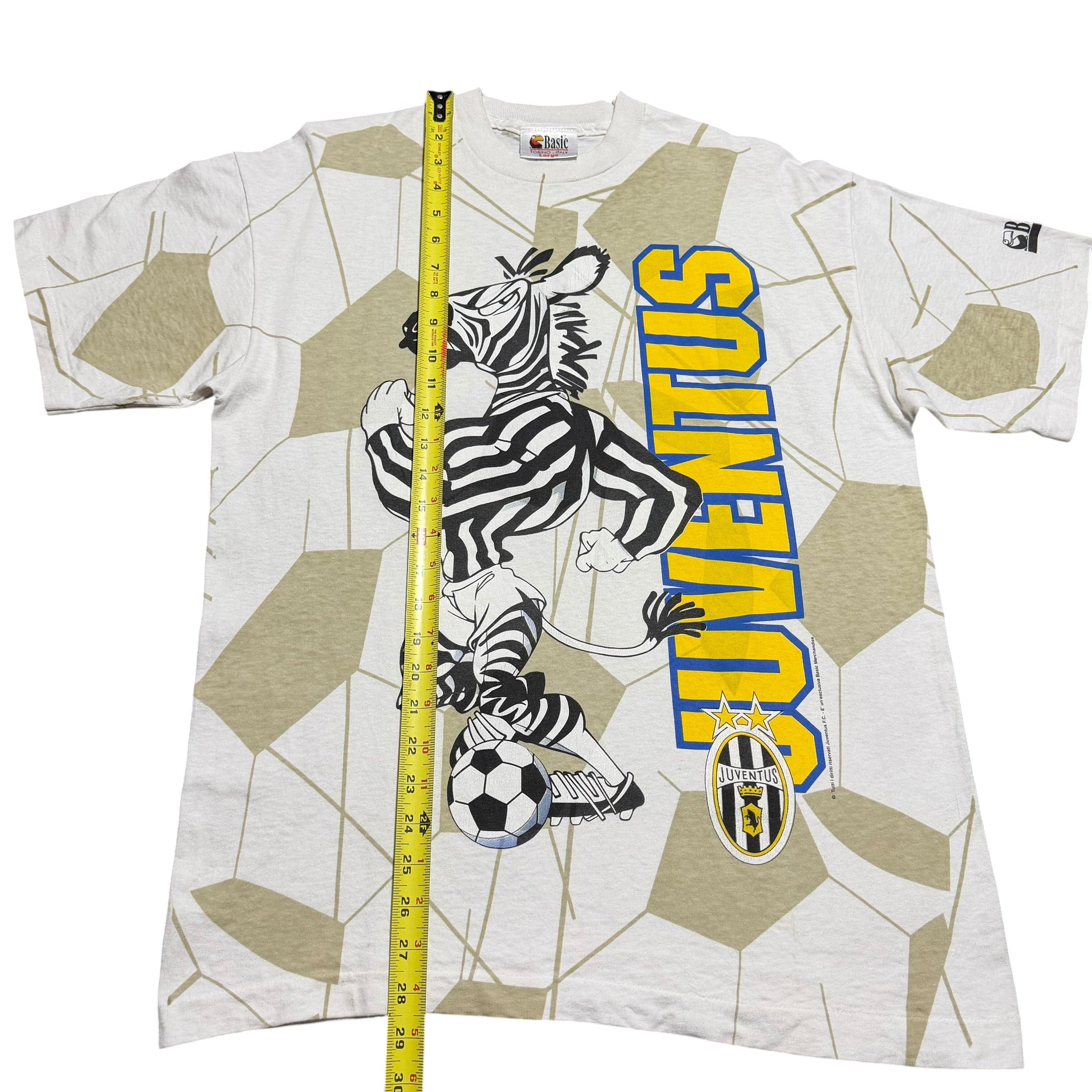 1990s Juventus Zebra Mascot Serie A AOP