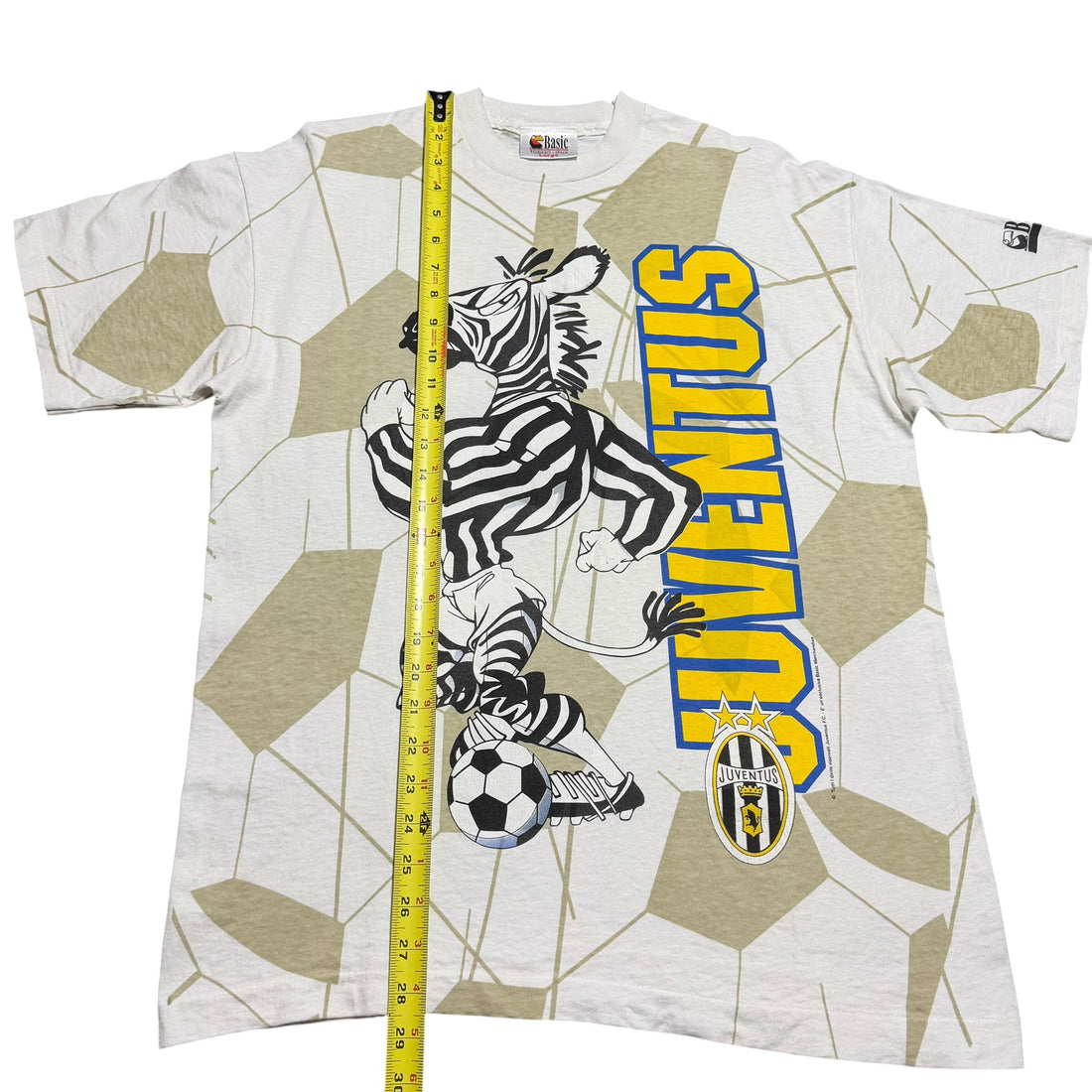 1990s Juventus Zebra Mascot Serie A AOP
