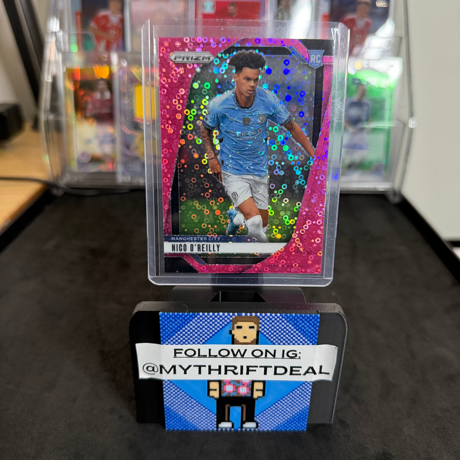 2024-25 Panini Nico O’Reilly Manchester City EPL Pink Breakaway RC /149 Card (125/149)