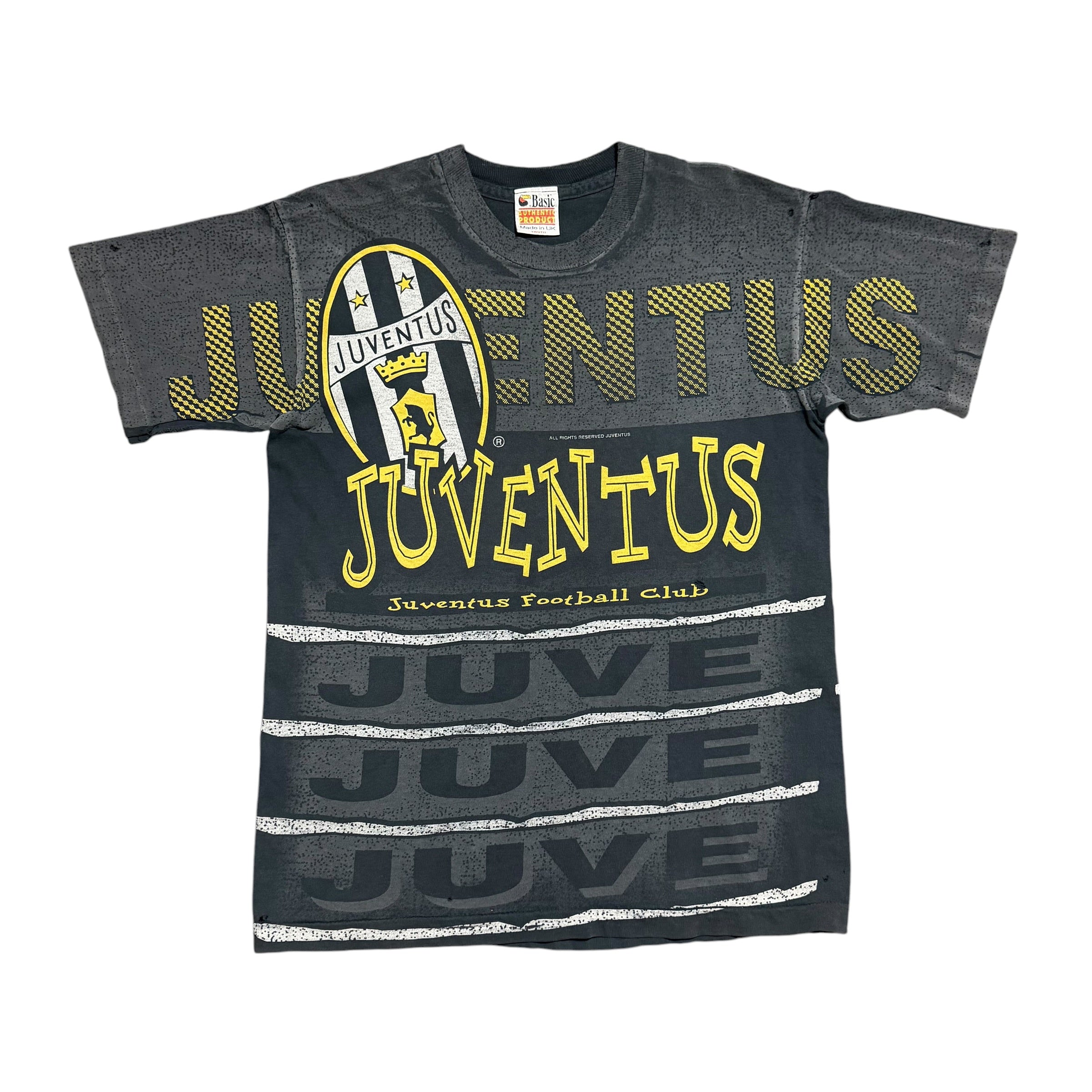 1990s Juventus Spell Out AOP Serie A Italy