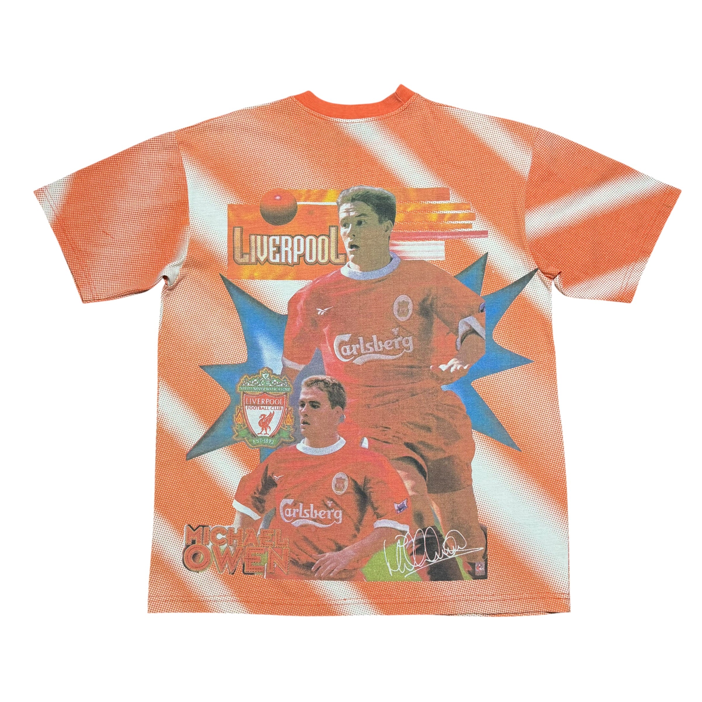 1998 Liverpool FC Michael Owen Signature England AOP