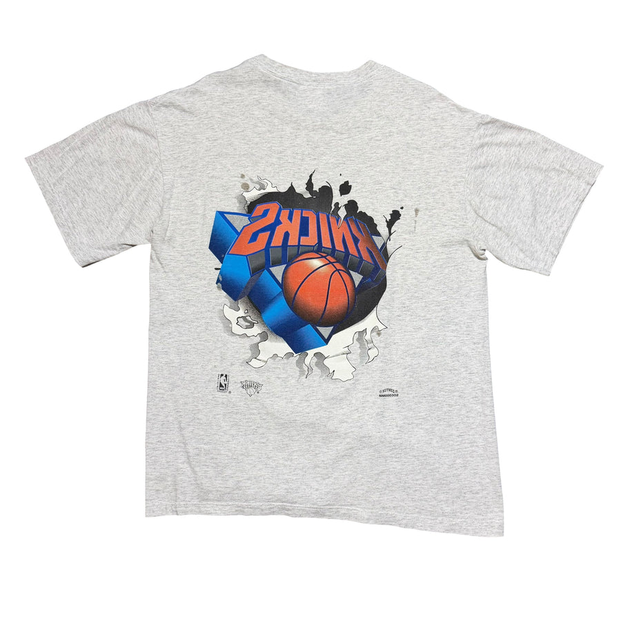 1990s New York Knicks Breakthrough Nutmeg Logo NBA