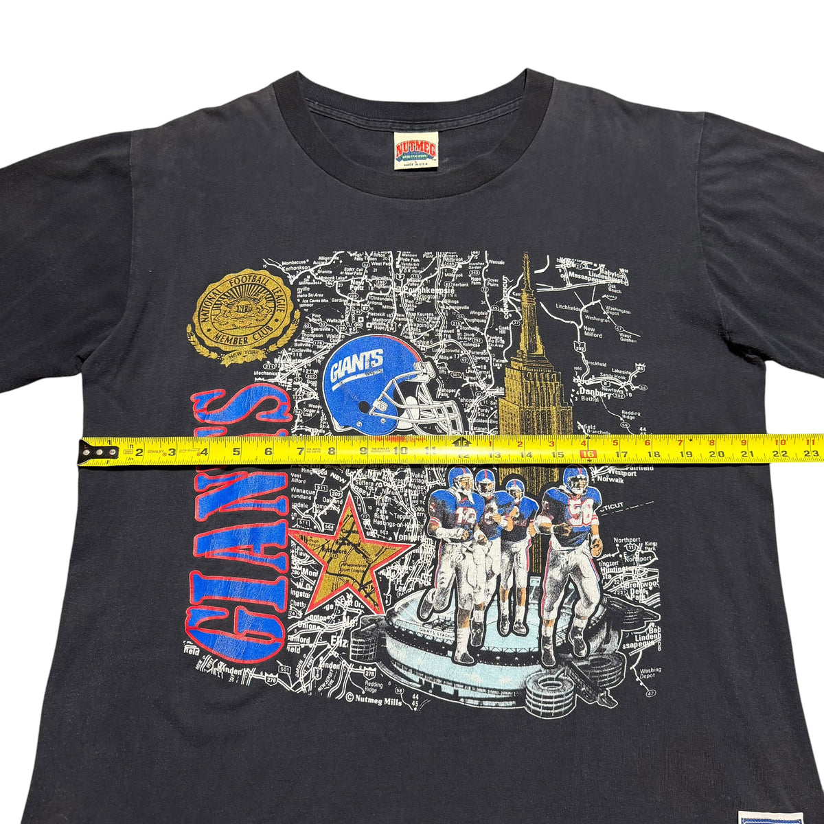 1990s New York Giants Nutmeg City Map NFL Empire