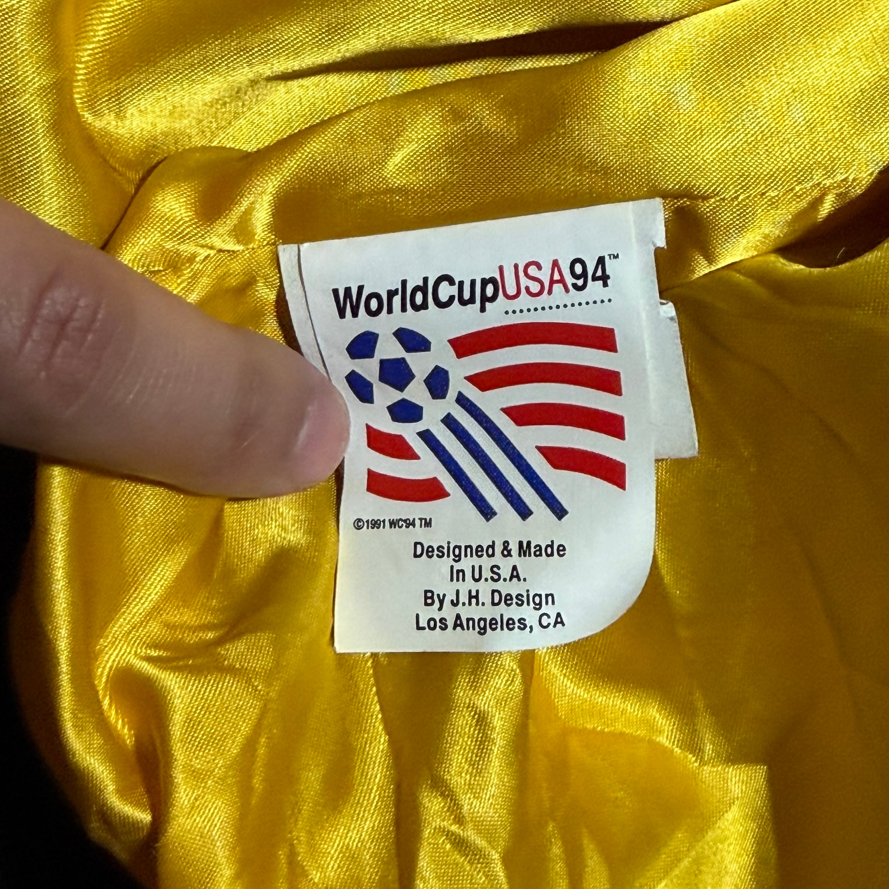 1994 World Cup Jeff Hamilton Argentina Leather Patch Jacket