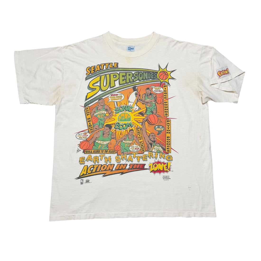 1990s Salem Comic Seattle SuperSonics NBA
