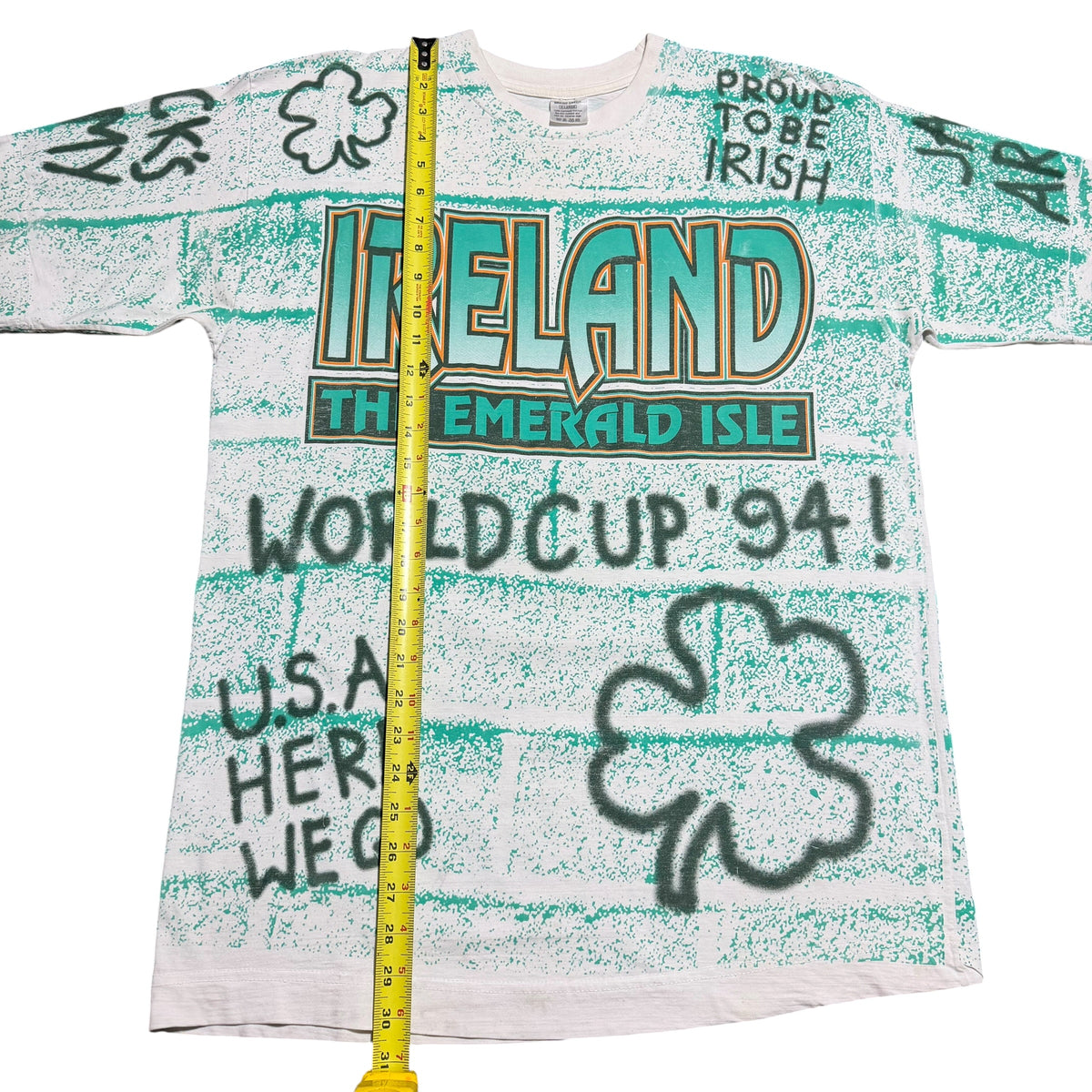 1994 World Cup Ireland Brick Grafitti AOP