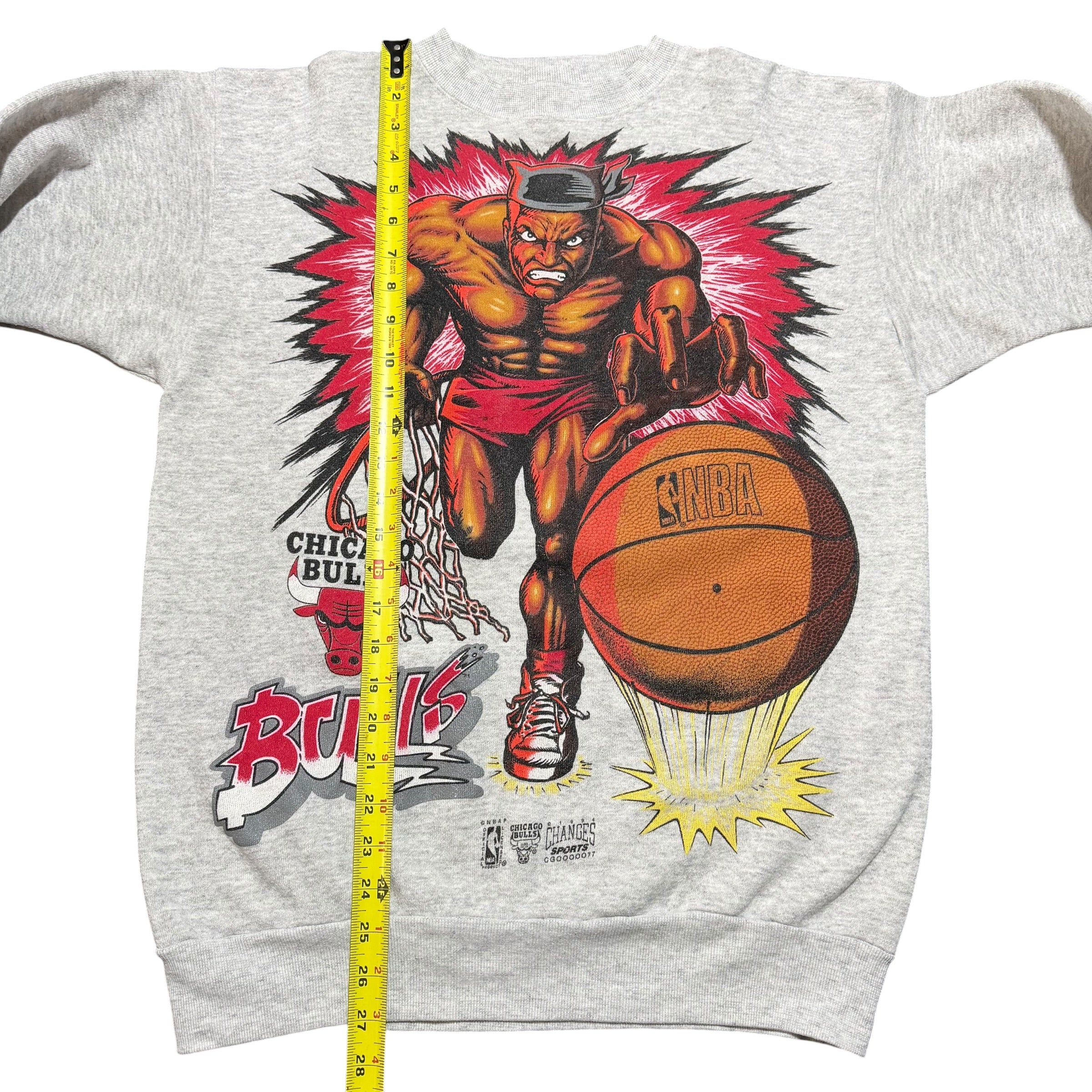 1994 Chicago Bulls Buff Guy Explosion NBA Crewneck