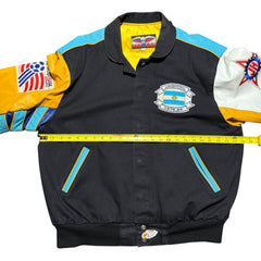 1994 World Cup Jeff Hamilton Argentina Leather Patch Jacket