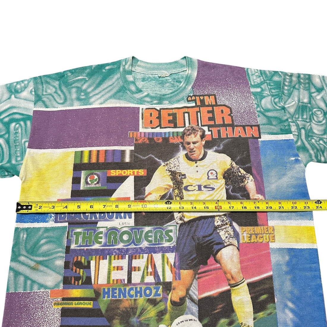 1990s Blackburn Rovers Stefan Henchoz Magazine Cover AOP