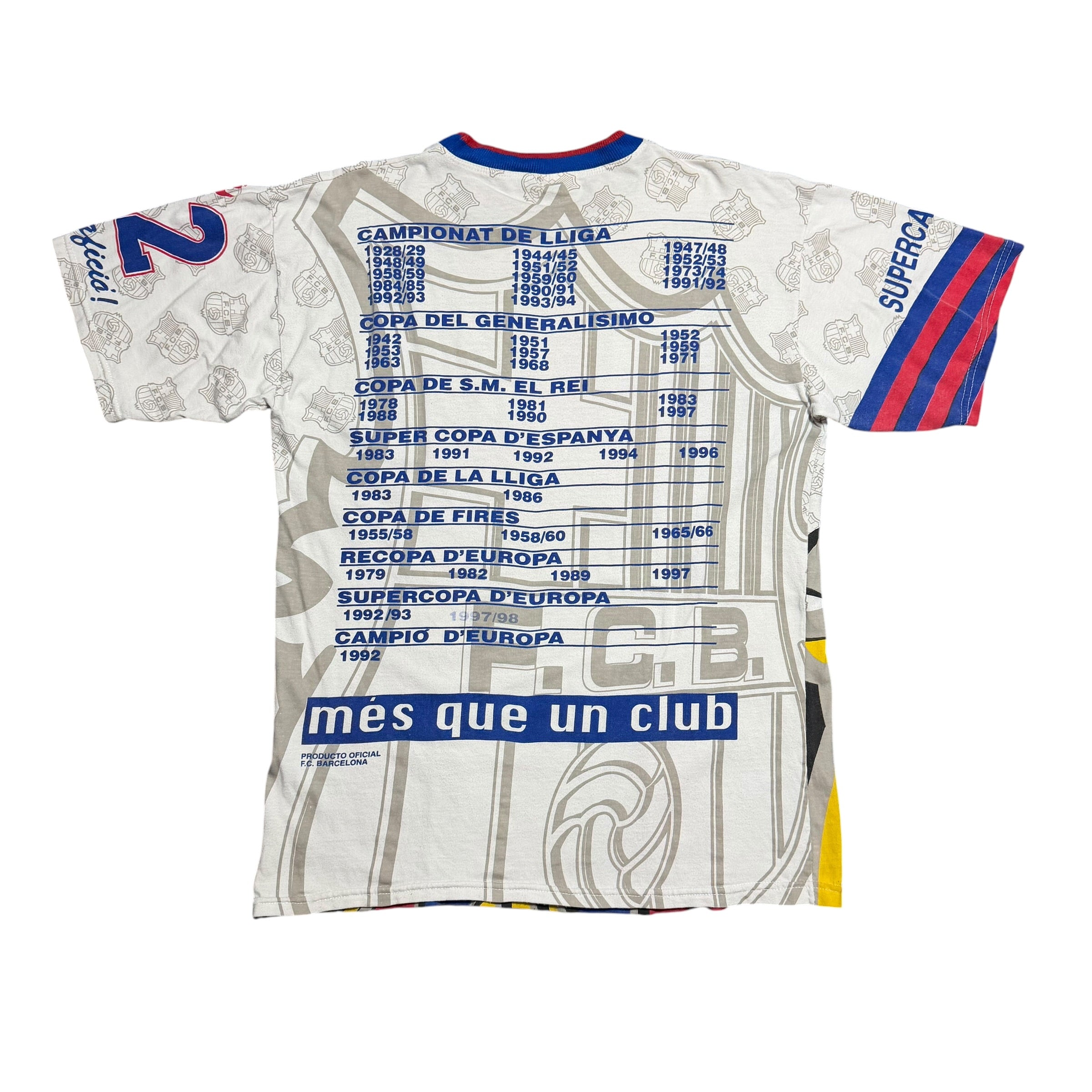 1997 FC Barcelona La Liga AOP Champions Big Logo