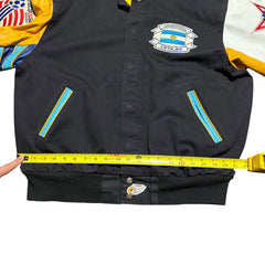1994 World Cup Jeff Hamilton Argentina Leather Patch Jacket
