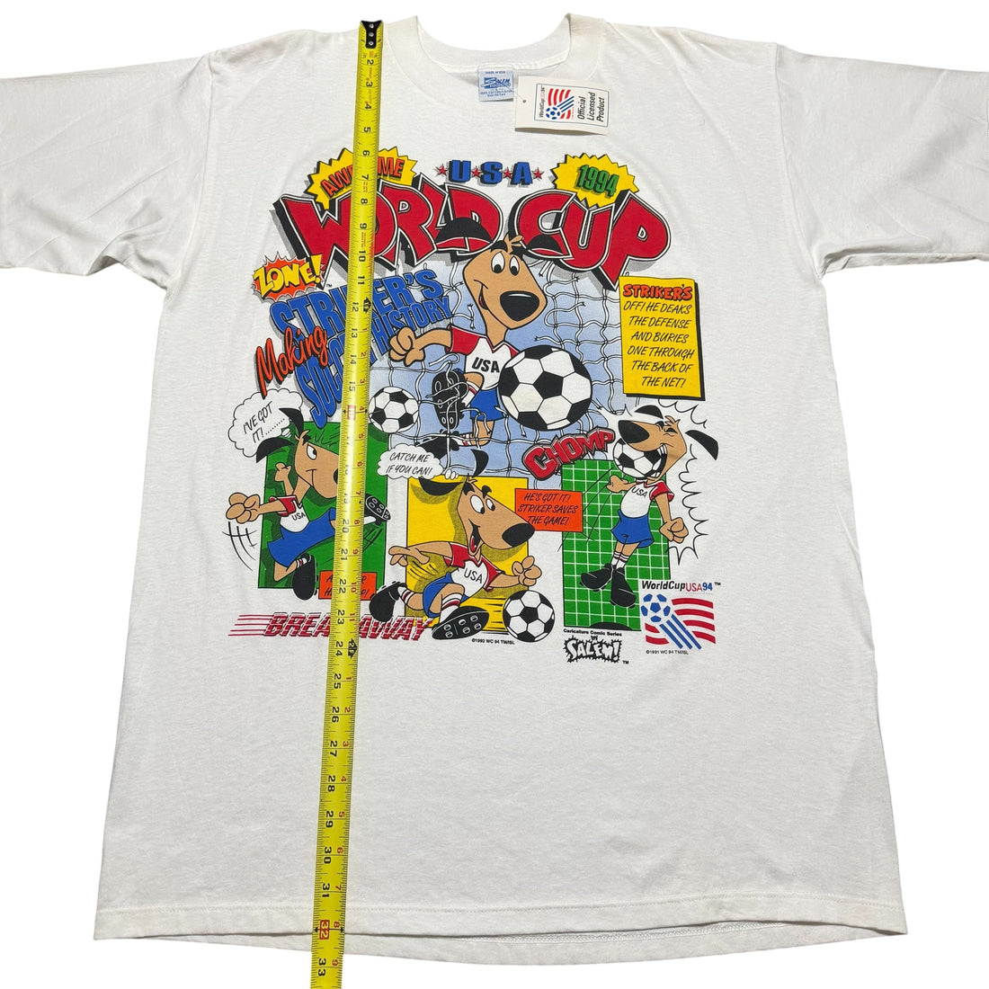1994 World Cup Striker Salem Sportswear Comic USA BNWT