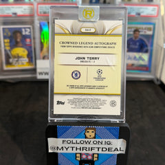 2024-25 John Terry Chelsea Topps Reverence UCC Crowned Legend Autograph /50 Card (20/50)