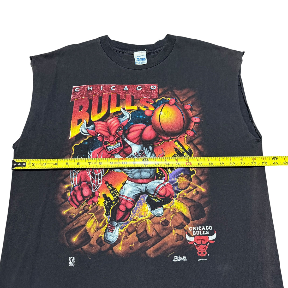 1992 Chicago Bulls Salem Superheroes Comic Sleeveless NBA