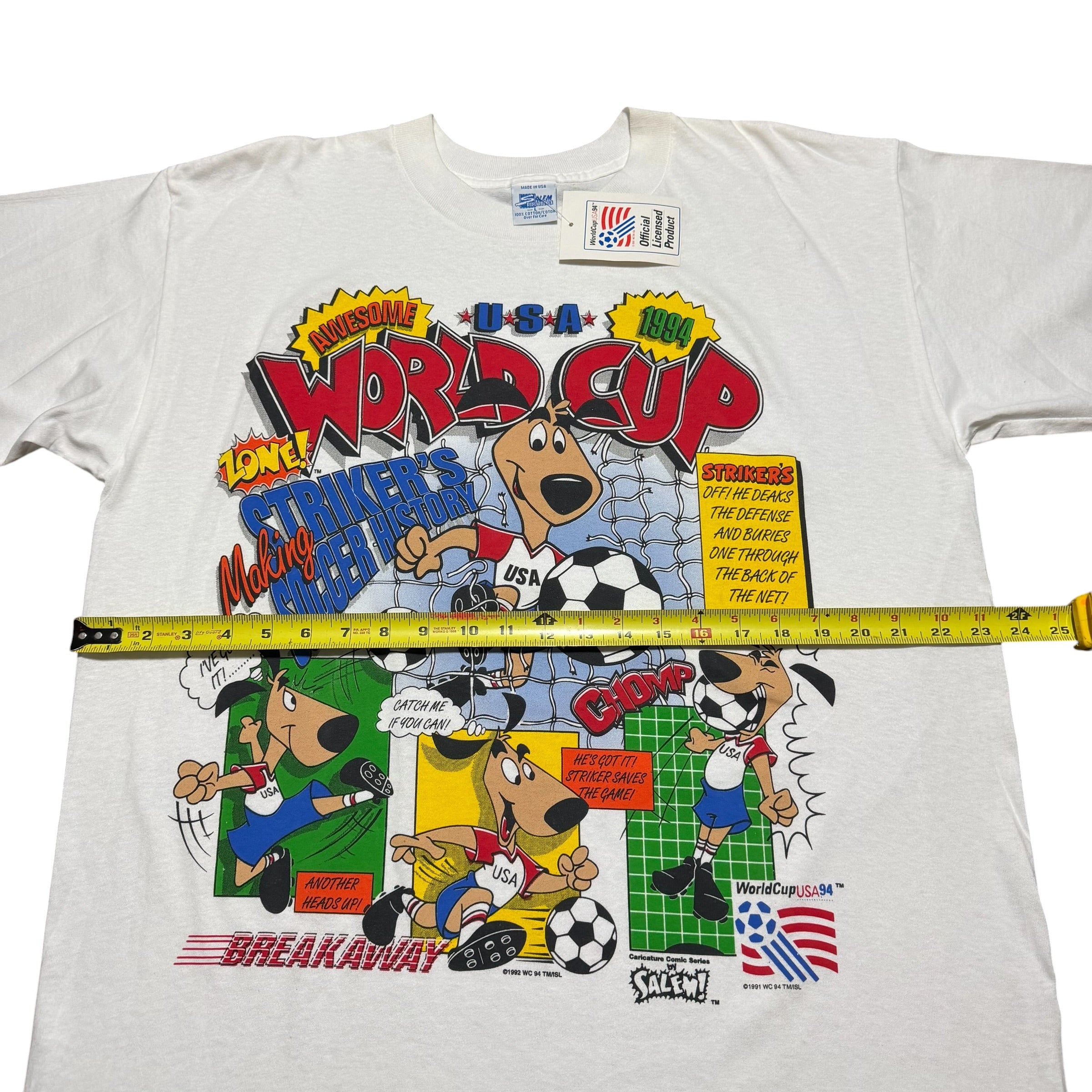 1994 World Cup Striker Salem Sportswear Comic USA BNWT