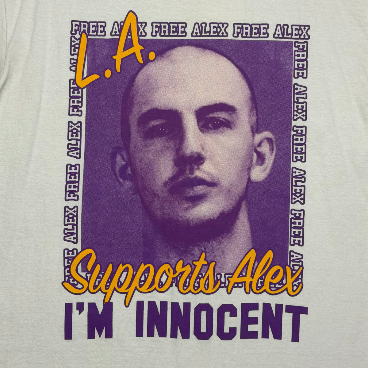 2021 Alex Caruso Free Alex LA Lakers Not Guilty W33d