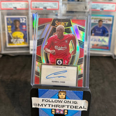 2023-24 Djibril Cisse Liverpool Panini Select Premier League Red Prizm Autograph Card
