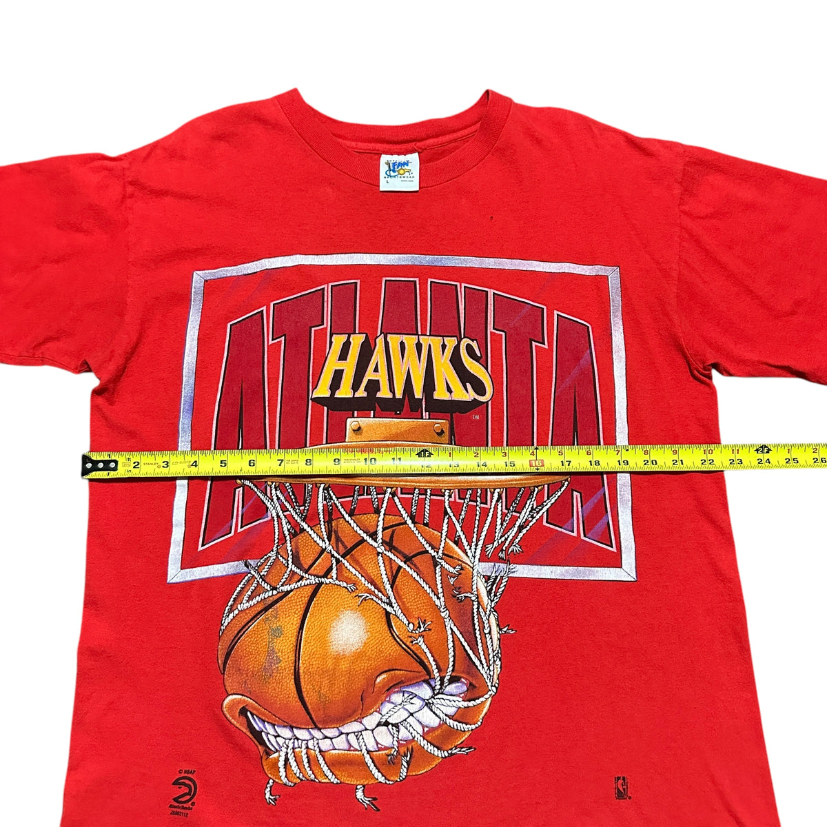 1990s Atlanta Hawks Smiling Ball NBA