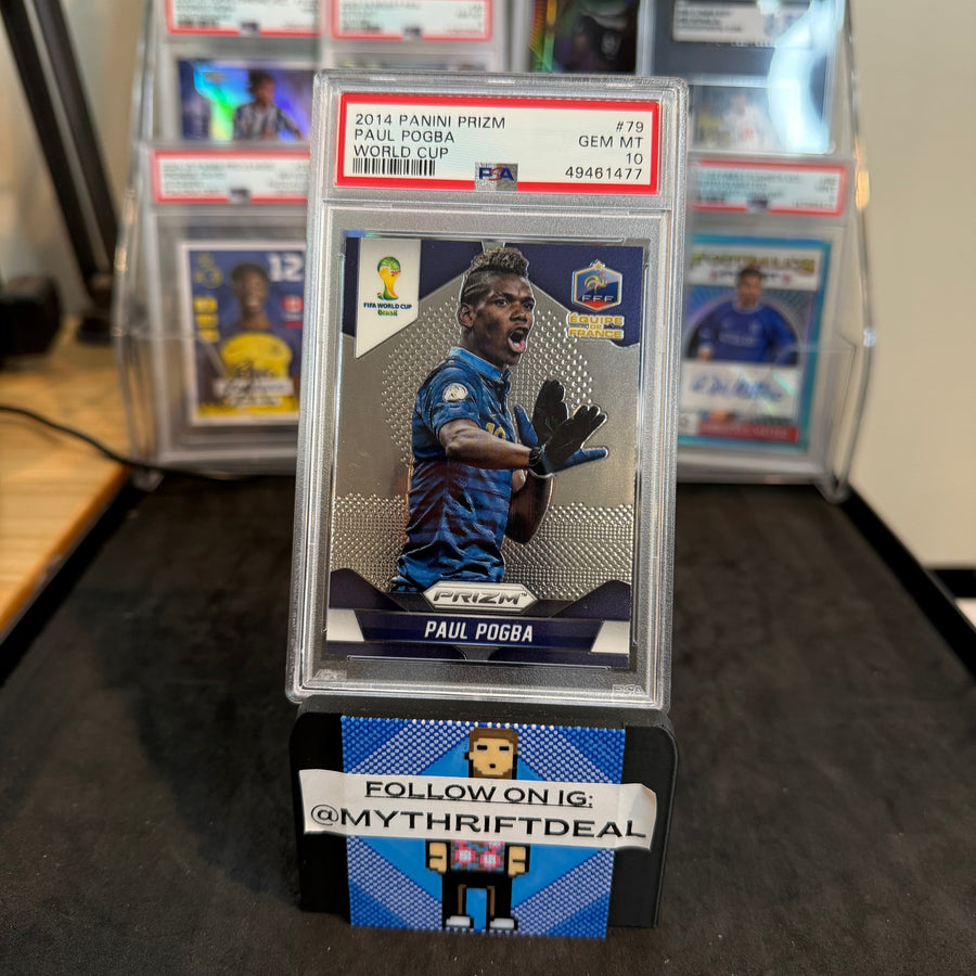 2014 Paul Pogba France Panini Prizm World Cup PSA 10 Gem Mint Card