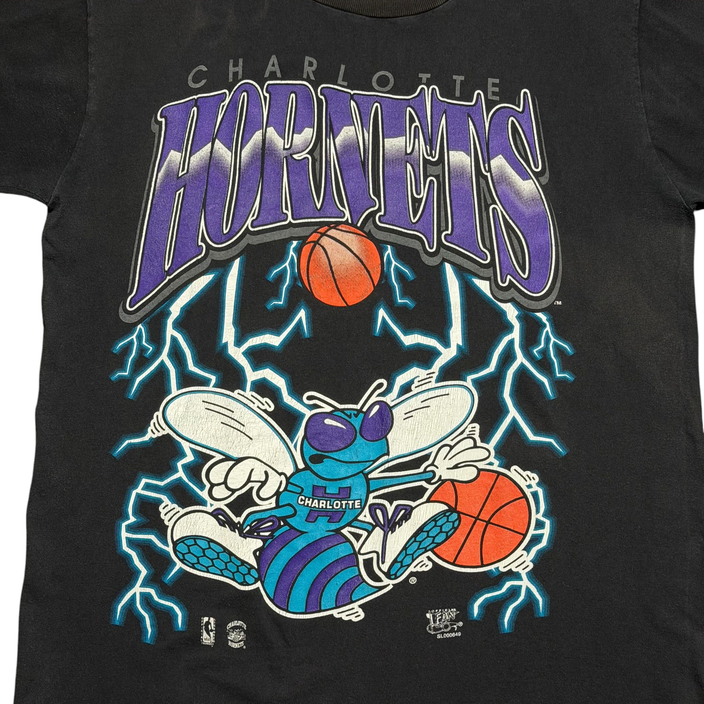 1990s Charlotte Hornets Lightning Official Fan NBA