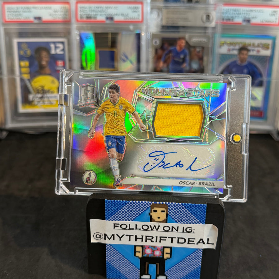 2016-17 Oscar Brazil Chelsea Panini Spectra Young Stars Autograph Patch /149 Card (94/149)