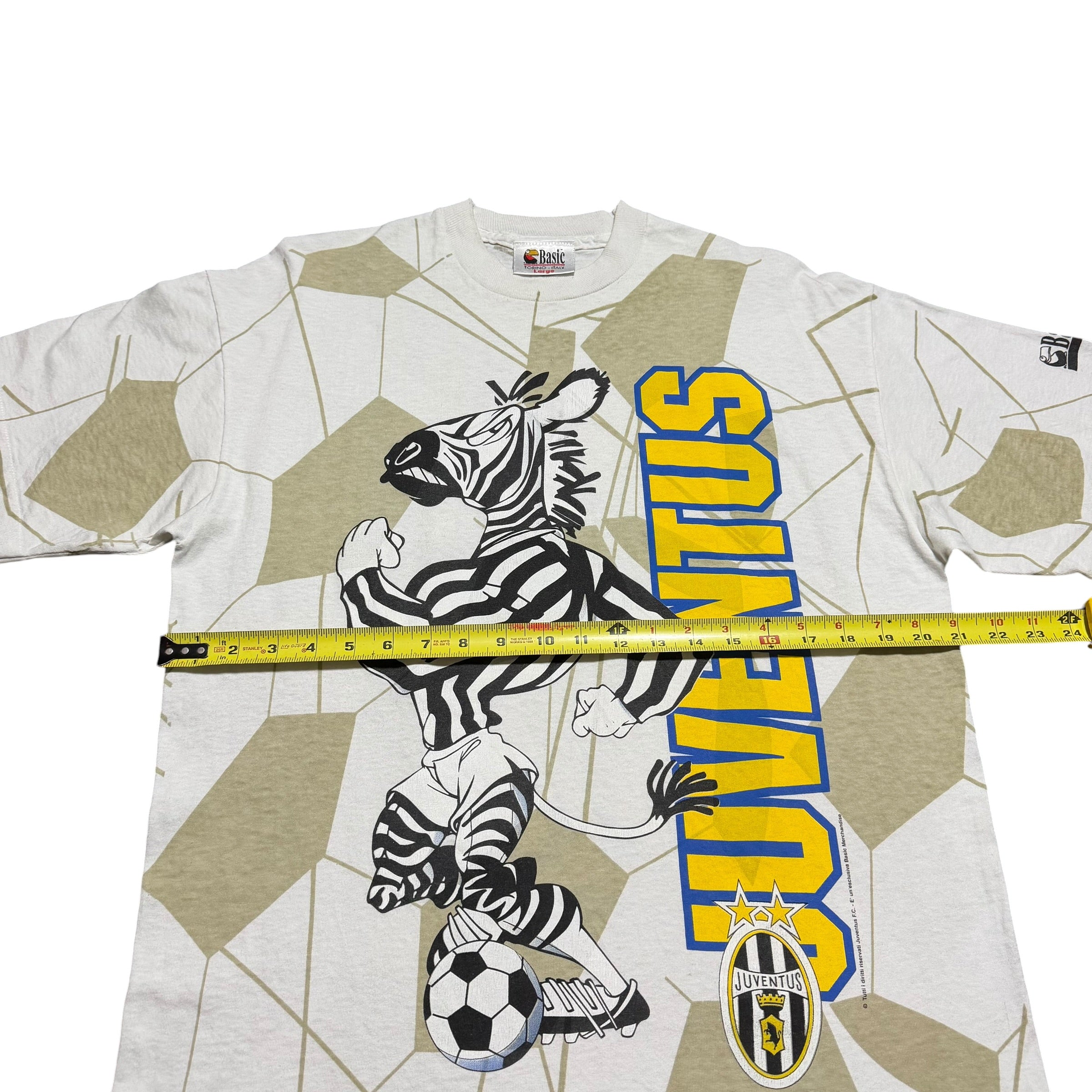 1990s Juventus Zebra Mascot Serie A AOP
