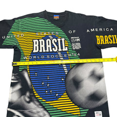 1994 World Cup Brazil Brasil USA Kick Ball Flag AOP