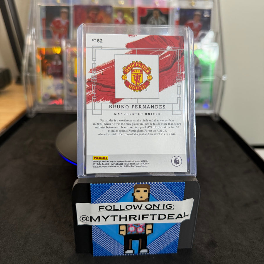2023-24 Panini Impeccable Bruno Fernandes Manchester United EPL /5 Card (1/5)