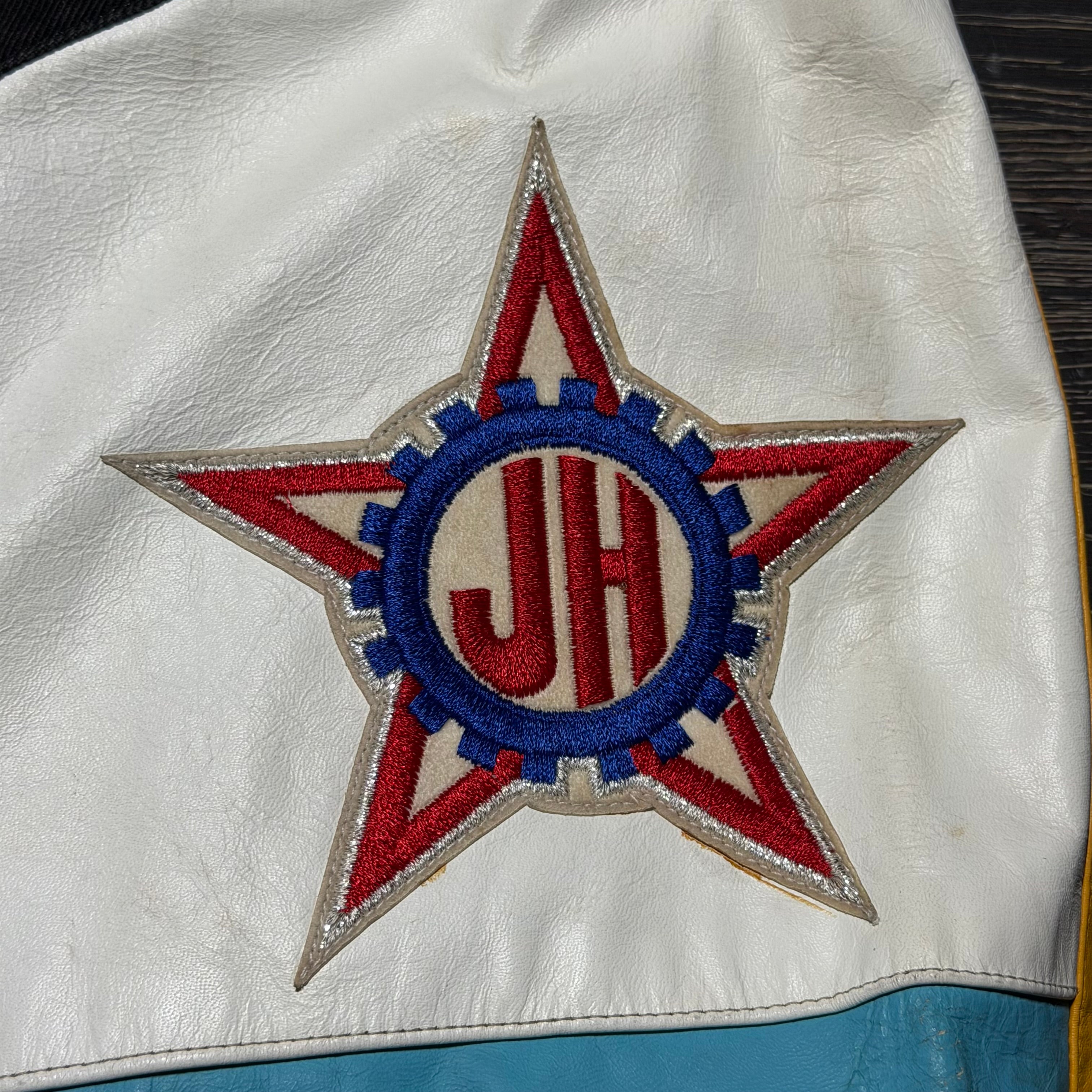 1994 World Cup Jeff Hamilton Argentina Leather Patch Jacket