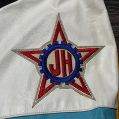 1994 World Cup Jeff Hamilton Argentina Leather Patch Jacket
