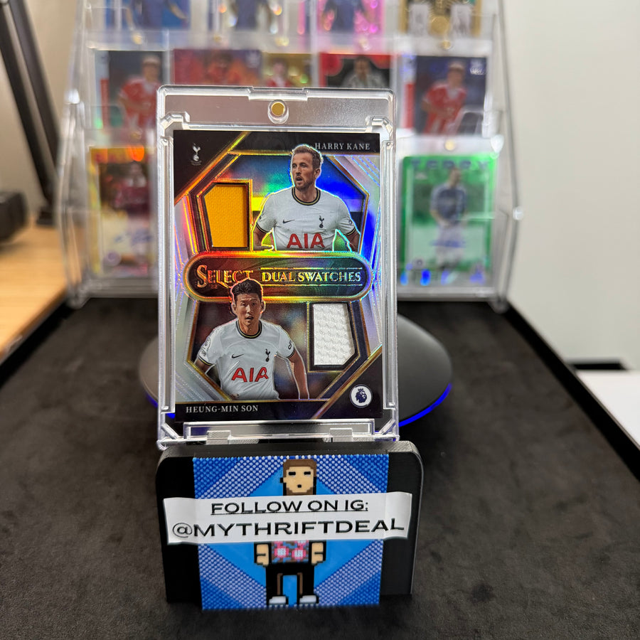 2022-23 Panini Harry Kane Heung Min Son Dual Patch Tottenham EPL Card