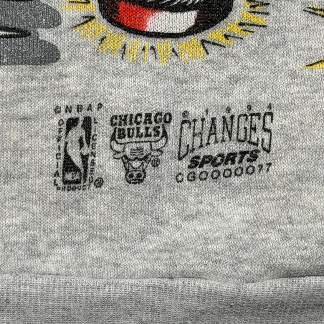 1994 Chicago Bulls Buff Guy Explosion NBA Crewneck