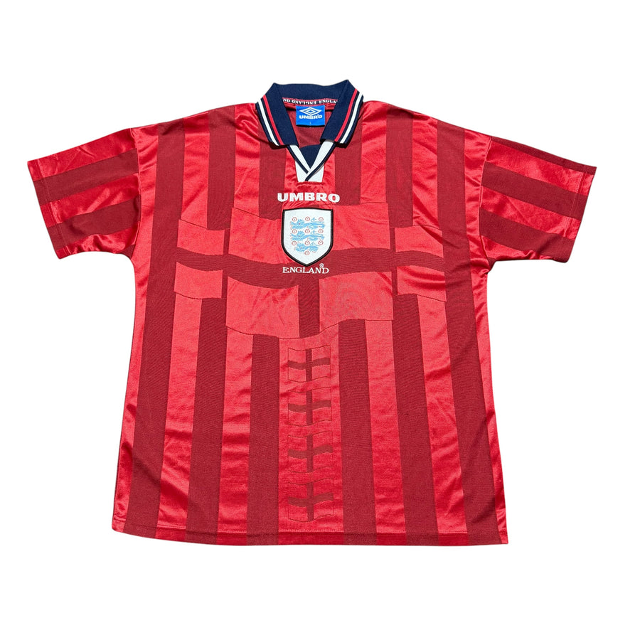 1998 England World Cup Umbro Jersey Kit Red