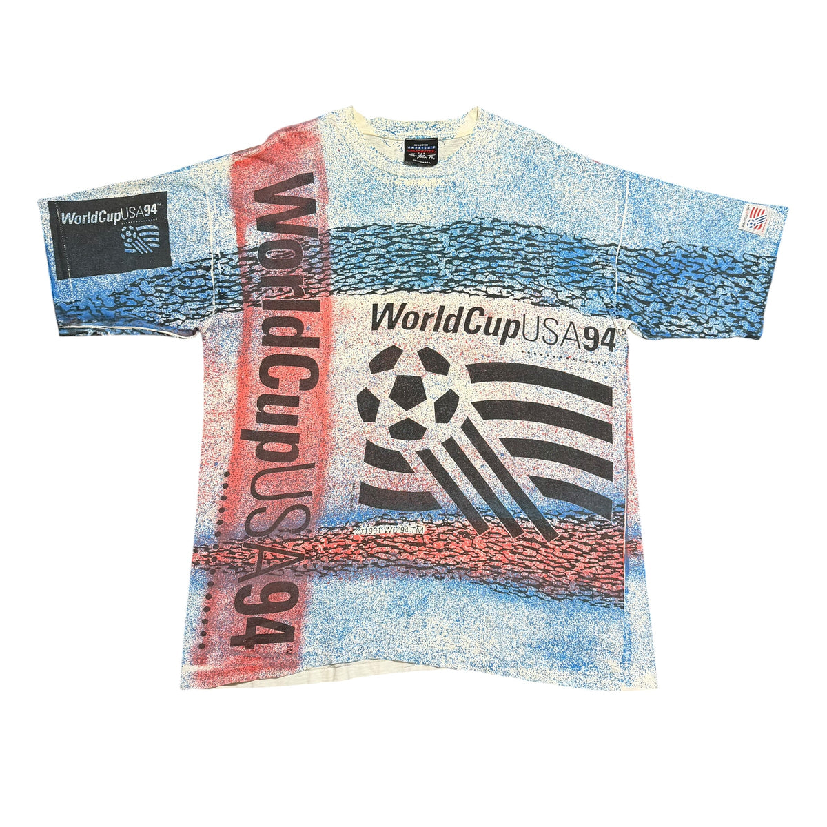 1994 World Cup USA Magic Johnson Red and Blue AOP
