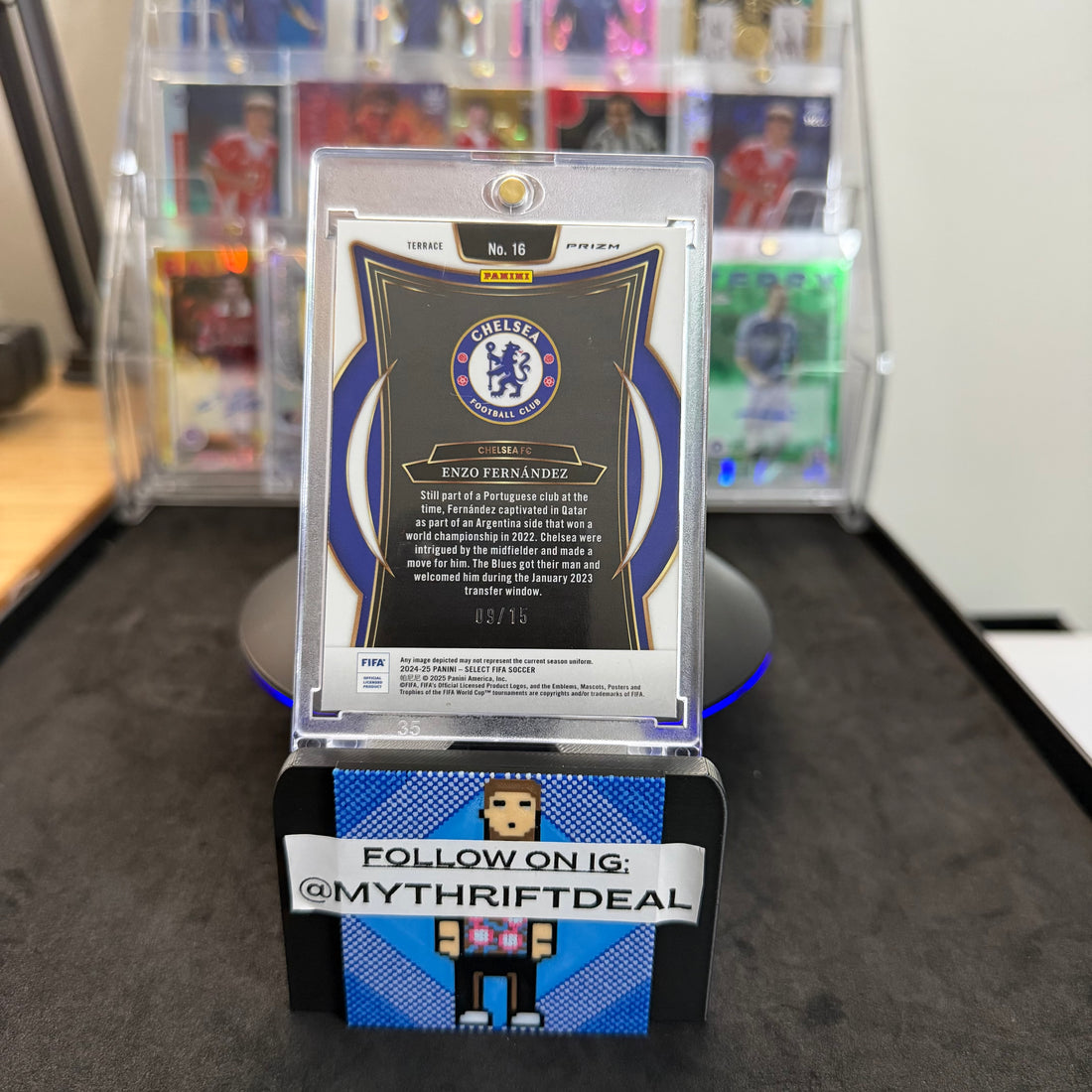2024-25 Panini Select Enzo Fernandez Chelsea EPL Tessellation /15 Card (09/15)