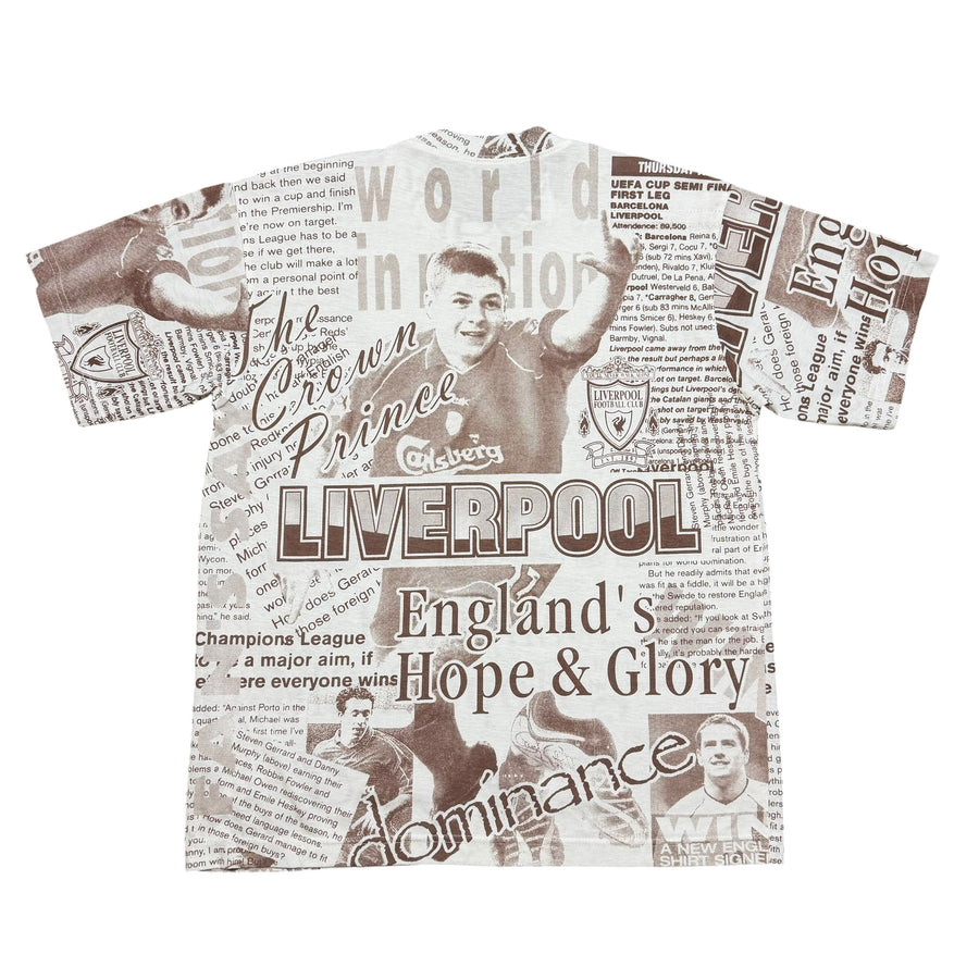 2001 Liverpool FC Steven Gerrard England AOP