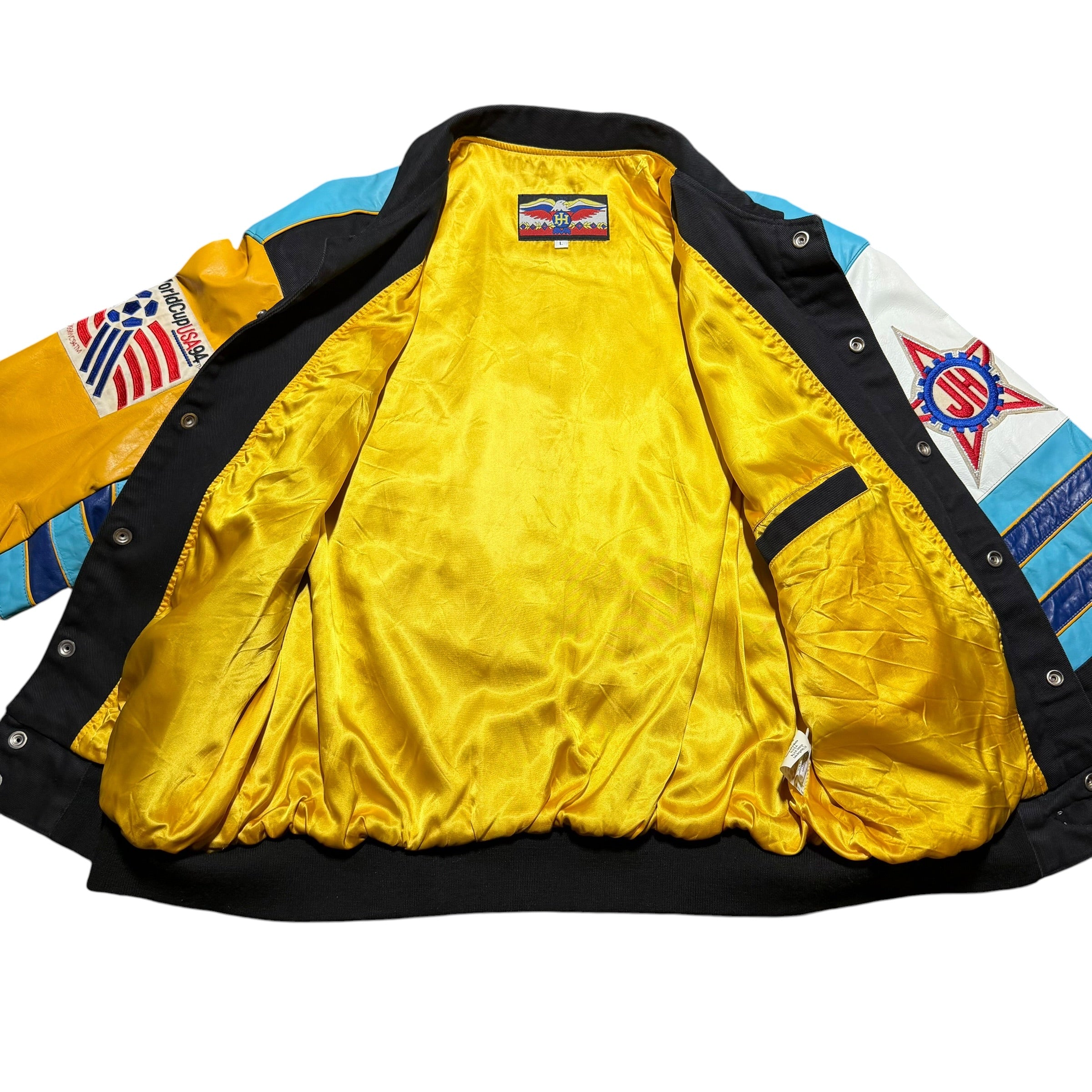 1994 World Cup Jeff Hamilton Argentina Leather Patch Jacket