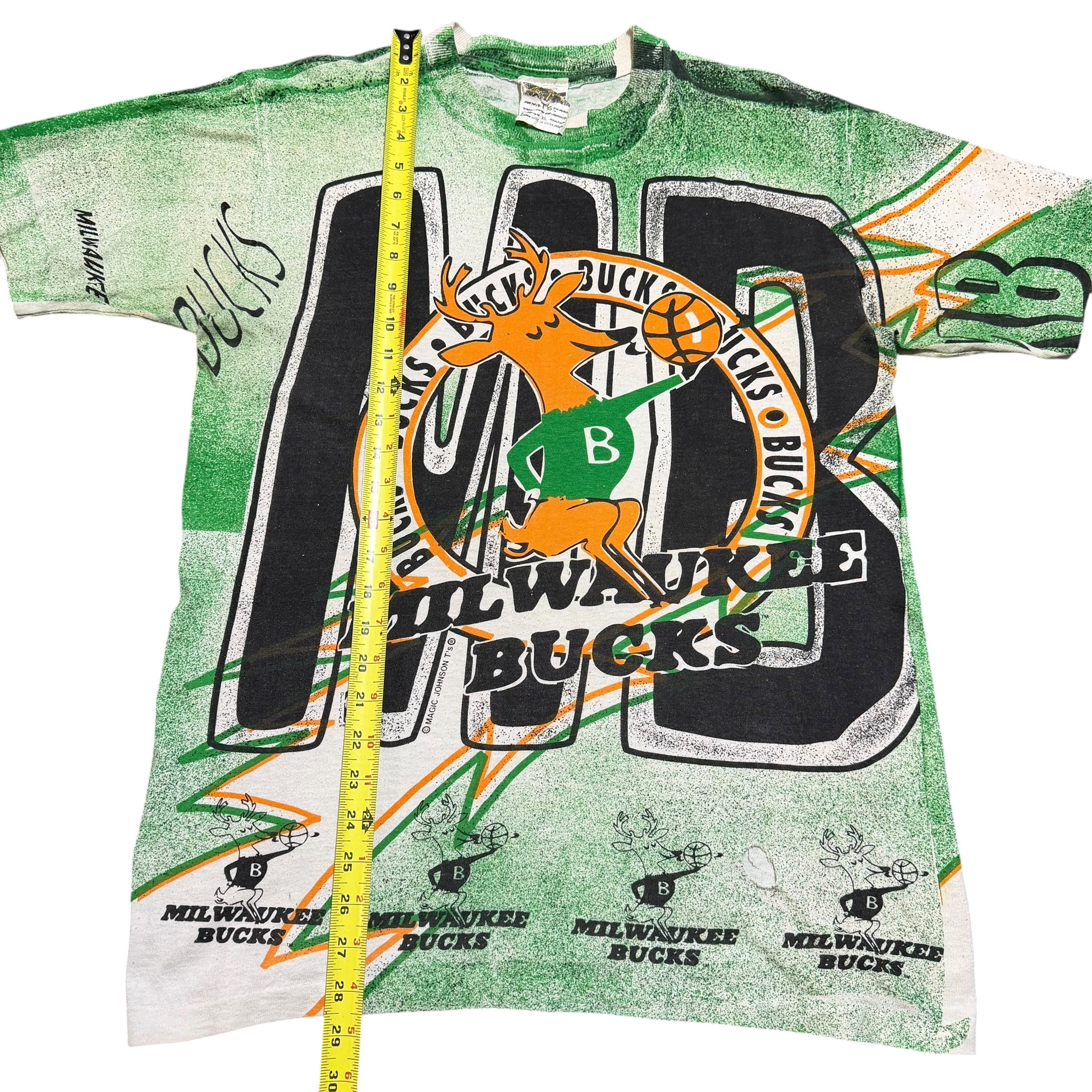 1990s Magic Johnson Milwaukee Bucks NBA AOP