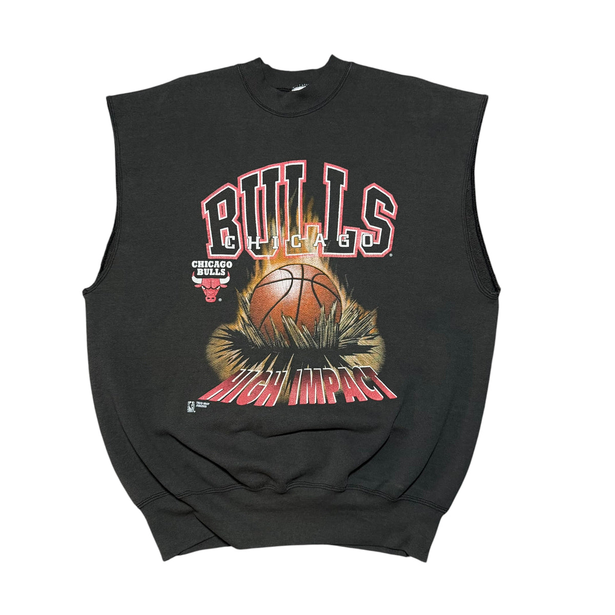 1990s Chicago Bulls High Impact NBA Crewneck Sleeveless