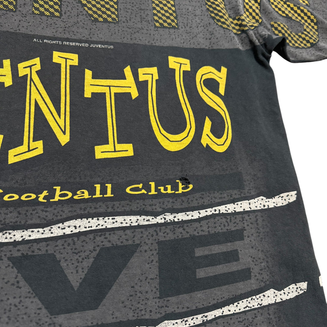 1990s Juventus Spell Out AOP Serie A Italy