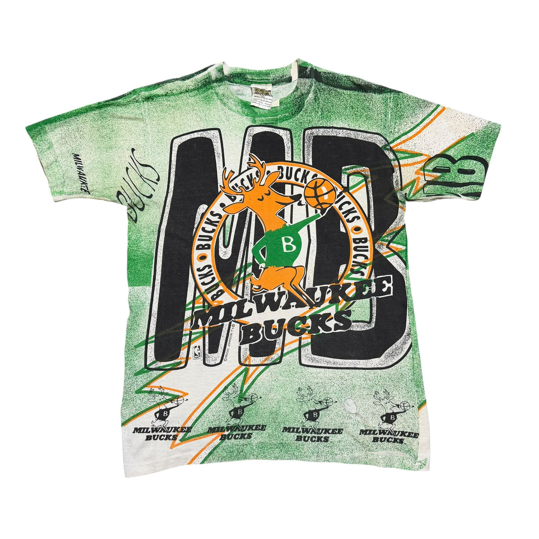 1990s Magic Johnson Milwaukee Bucks NBA AOP