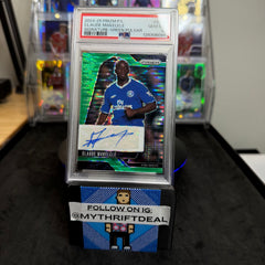 2024-25 Panini Prizm Claude Makelele Chelsea EPL Autograph PSA 10 Green Pulsar Pop 1 Card