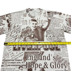 2001 Liverpool FC Steven Gerrard England AOP