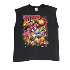 1992 Chicago Bulls Salem Superheroes Comic Sleeveless NBA