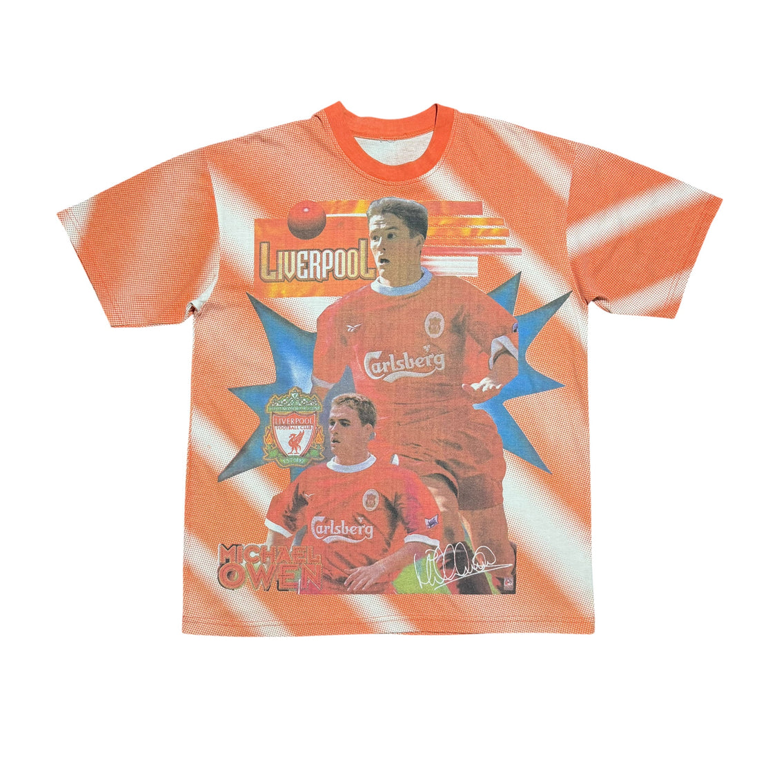 1998 Liverpool FC Michael Owen Signature England AOP