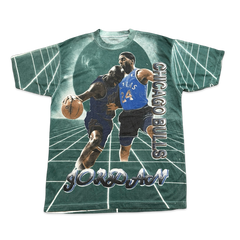 1990s Michael Jordan Green AOP NBA