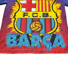 1990s FC Barcelona Corner AOP BARCA Brick Jersey