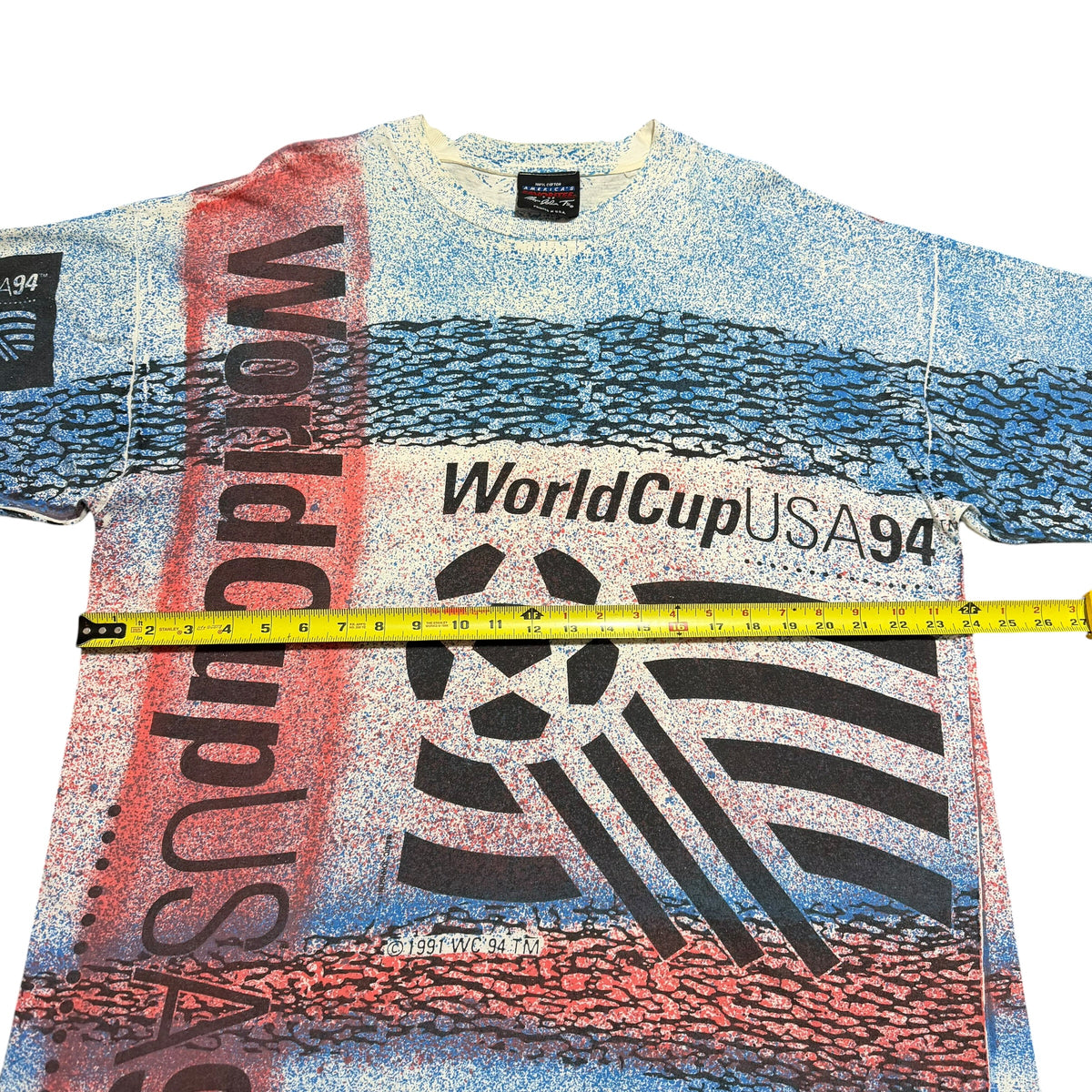 1994 World Cup USA Magic Johnson Red and Blue AOP